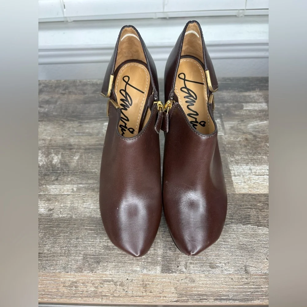 Lanvin Dark Brown Ankle Booties